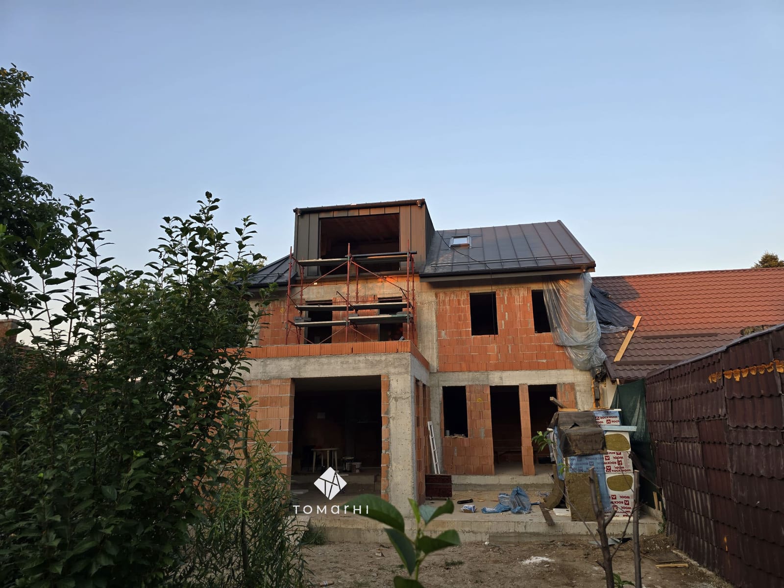 Locuință unifamilială P+1E+M, pe șantier, etapa 8